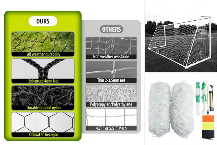 Detailed view of Best 24ft Soccer Nets