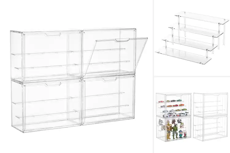 Detailed view of Best 4 Pack Acrylic Display Sets For Collectors