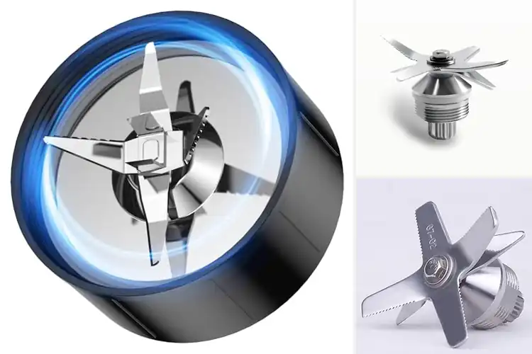 Detailed view of Best 6 Leaf Stainless Steel Blades Blender