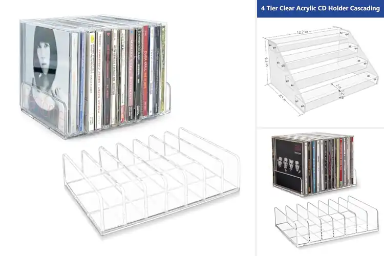 Detailed view of Best Acrylic CD Stands for Clear, Stylish Display