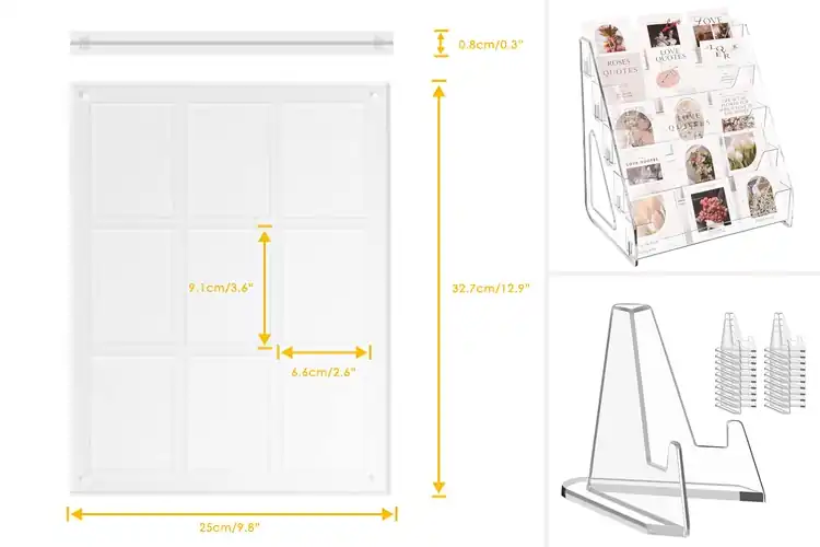 Detailed view of Best Acrylic Photo Card Displays
