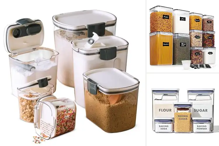 Detailed view of Best Baking Ingredient Containers: Fresh & Organized Pantry
