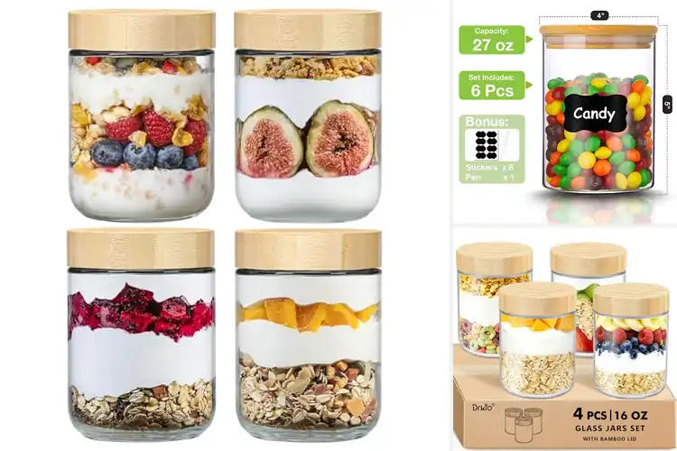 Detailed view of Best Bamboo Lid Jars: Style & Eco-Storage