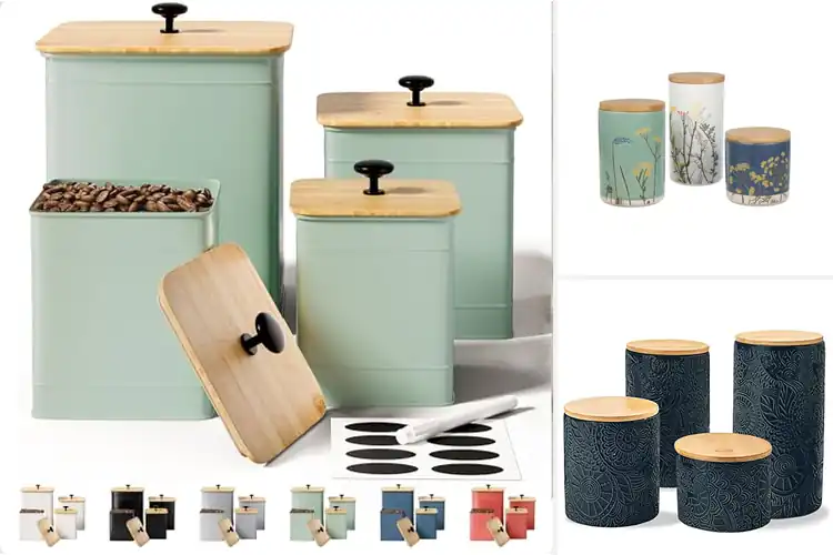 Detailed view of Best Boho Kitchen Canisters