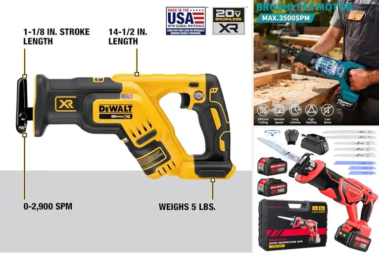 Detailed view of Best Brushless Reciprocating Saws