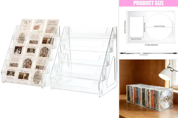Detailed view of Best CD And Card Display Sets: Top 10 Stylish Organizers