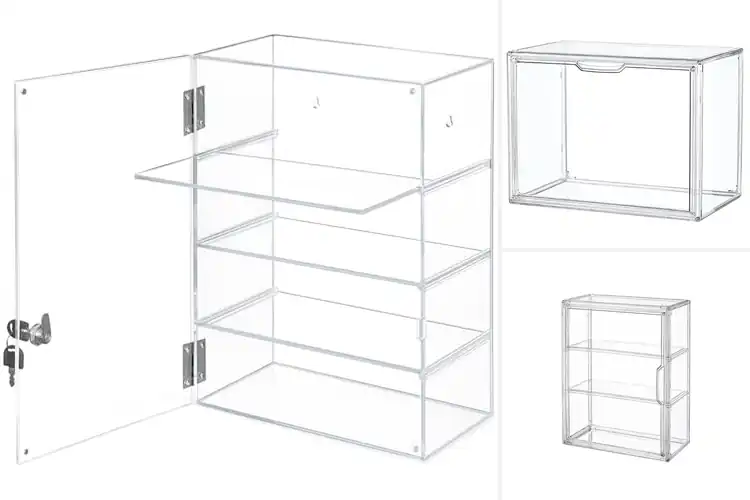 Detailed view of Best Clear Acrylic Showcases