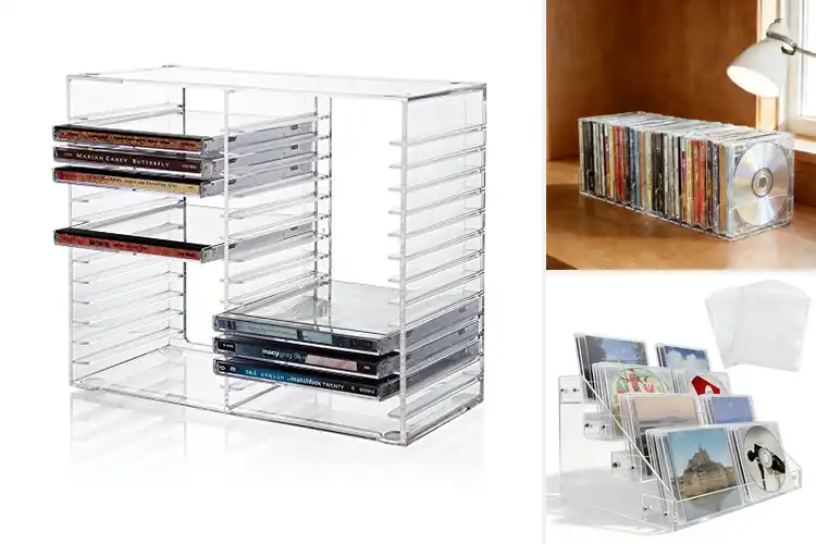 Detailed view of Best Clear CD Display Holders