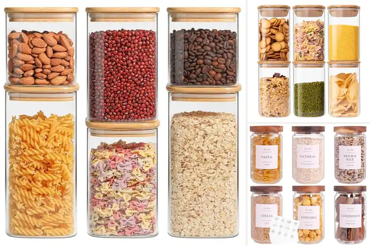 Detailed view of Best Clear Glass Canisters For Pantry