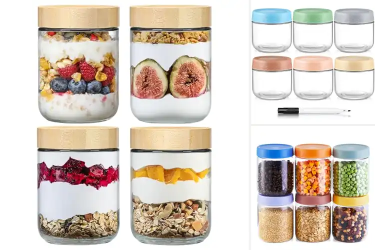 Detailed view of Best Dishwasher Safe Glass Jars (Lid Hand Wash)