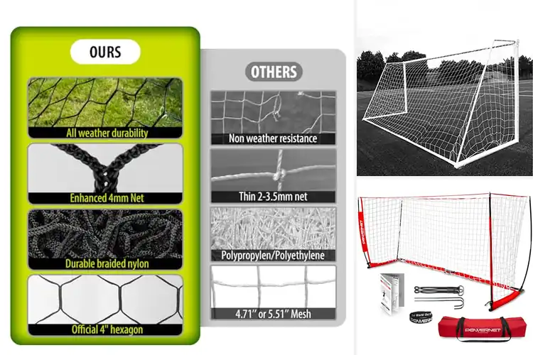 Detailed view of Best Durable Soccer Nets: Weatherproof & Tough Play-Ready