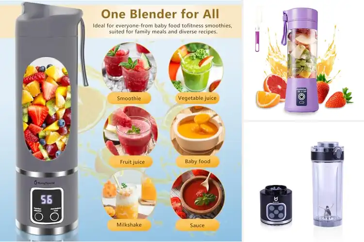 Detailed view of Best Easy Clean Portable Blender Detachable Parts