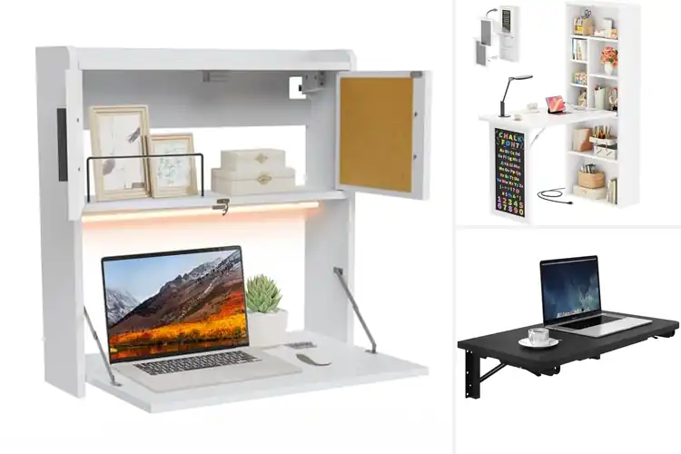 Detailed view of Best Folding Wall Desk For Small Spaces