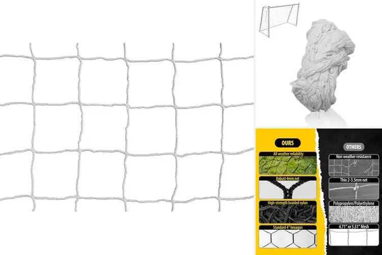Detailed view of Best Fusion Soccer Goal Nets