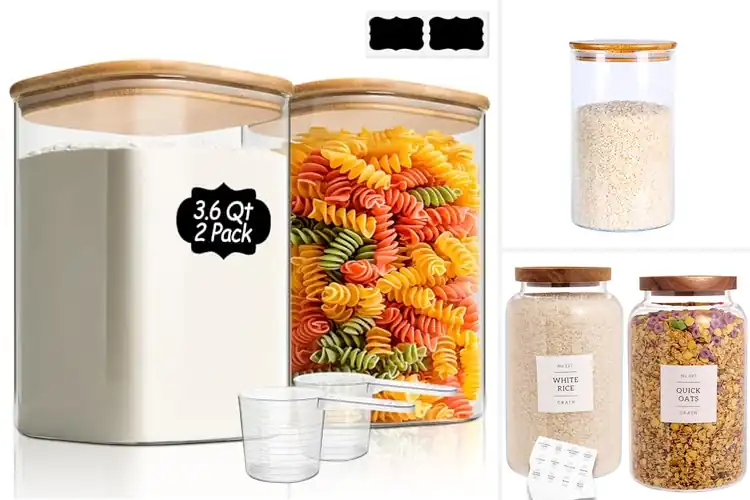 Detailed view of Best Glass Containers for Rice