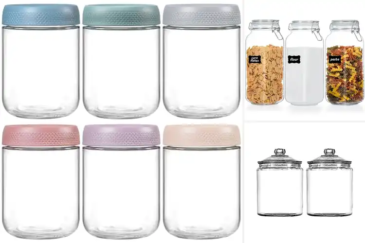 Detailed view of Best Glass Food Storage Jars: Organize & Keep Food Fresh