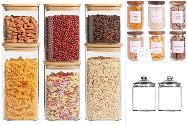 Detailed view of Best Glass Pantry Jars