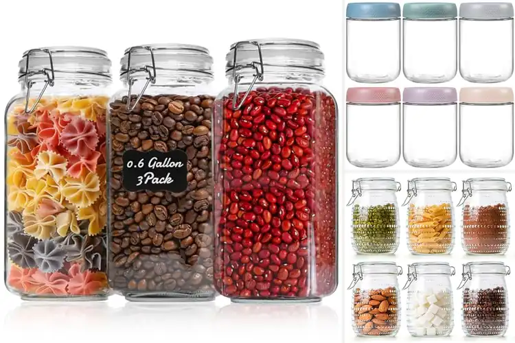 Detailed view of Best Glass Storage Jars: Keep Food Fresh & Pantry Organized
