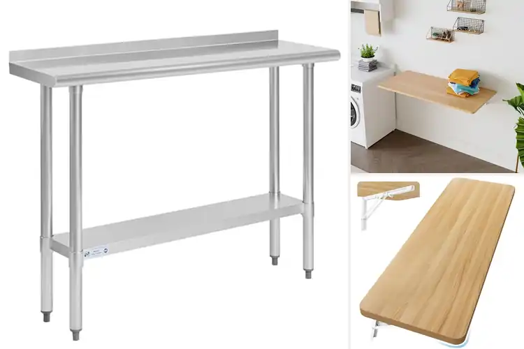 Detailed view of Best Heavy Duty Wall Table With 14 Gauge Steel