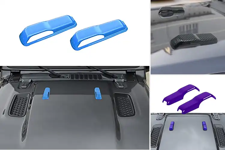 Detailed view of Best Hood Hinge Cover Stickers