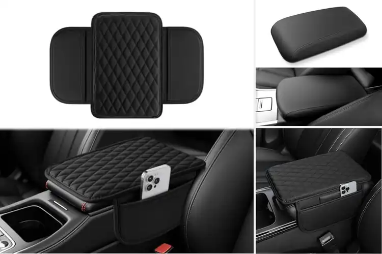 Detailed view of Best Leather Car Console Covers