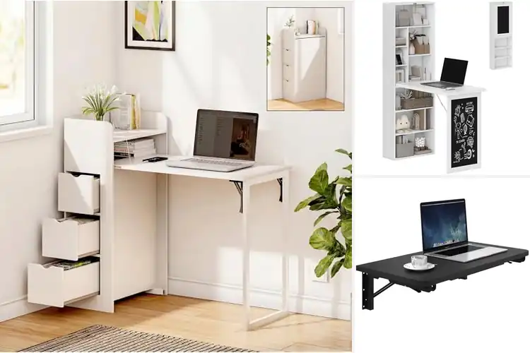 Detailed view of Best Small Space Wall Mounted Desk