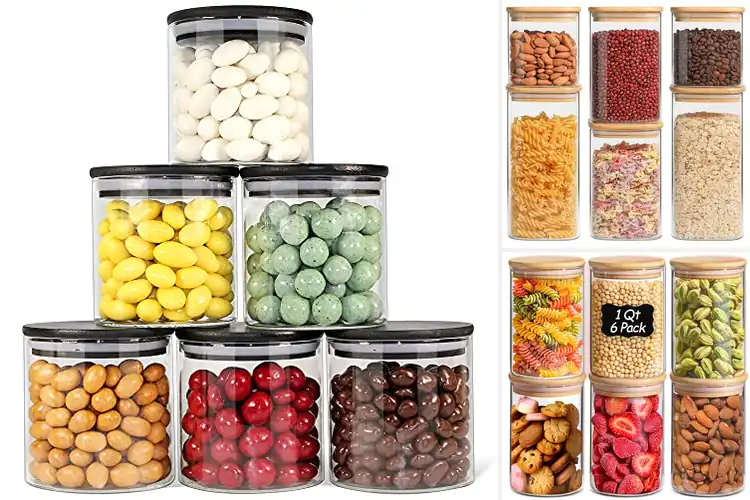 Detailed view of Best Stackable Glass Jars For Space Saving