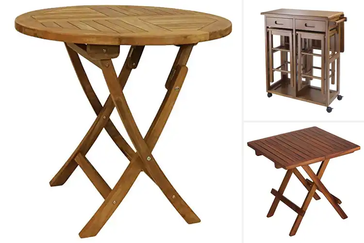 Detailed view of Best Teak Surface Fold Table