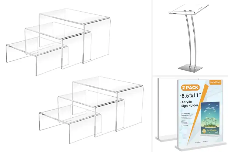 Detailed view of Best Ultra Clear Acrylic Stands