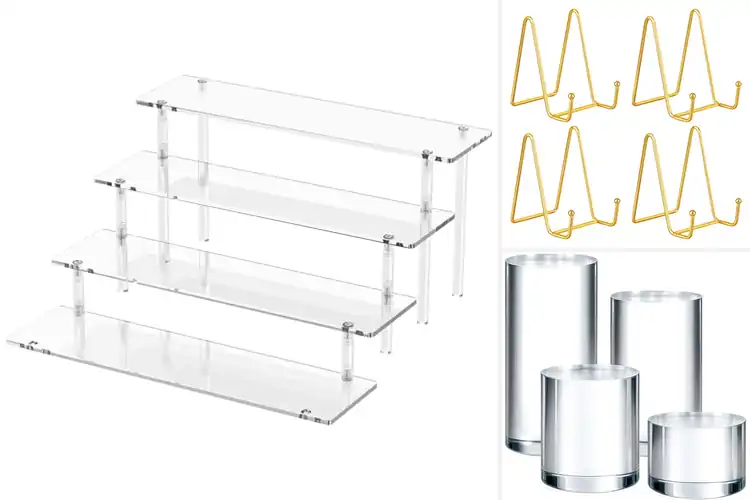 Detailed view of Best Value 4 Pack Stands: Elevate Your Displays Affordably