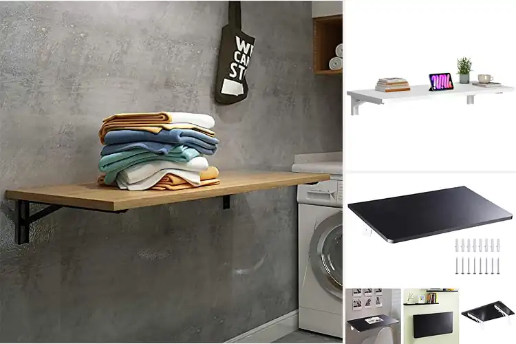 Detailed view of Best Veneer Top Folding Wall Table: 5 Stylish Space-Savers